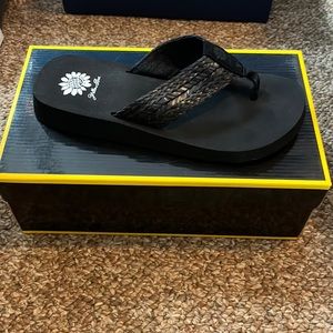 Yellow Box Flip Flops